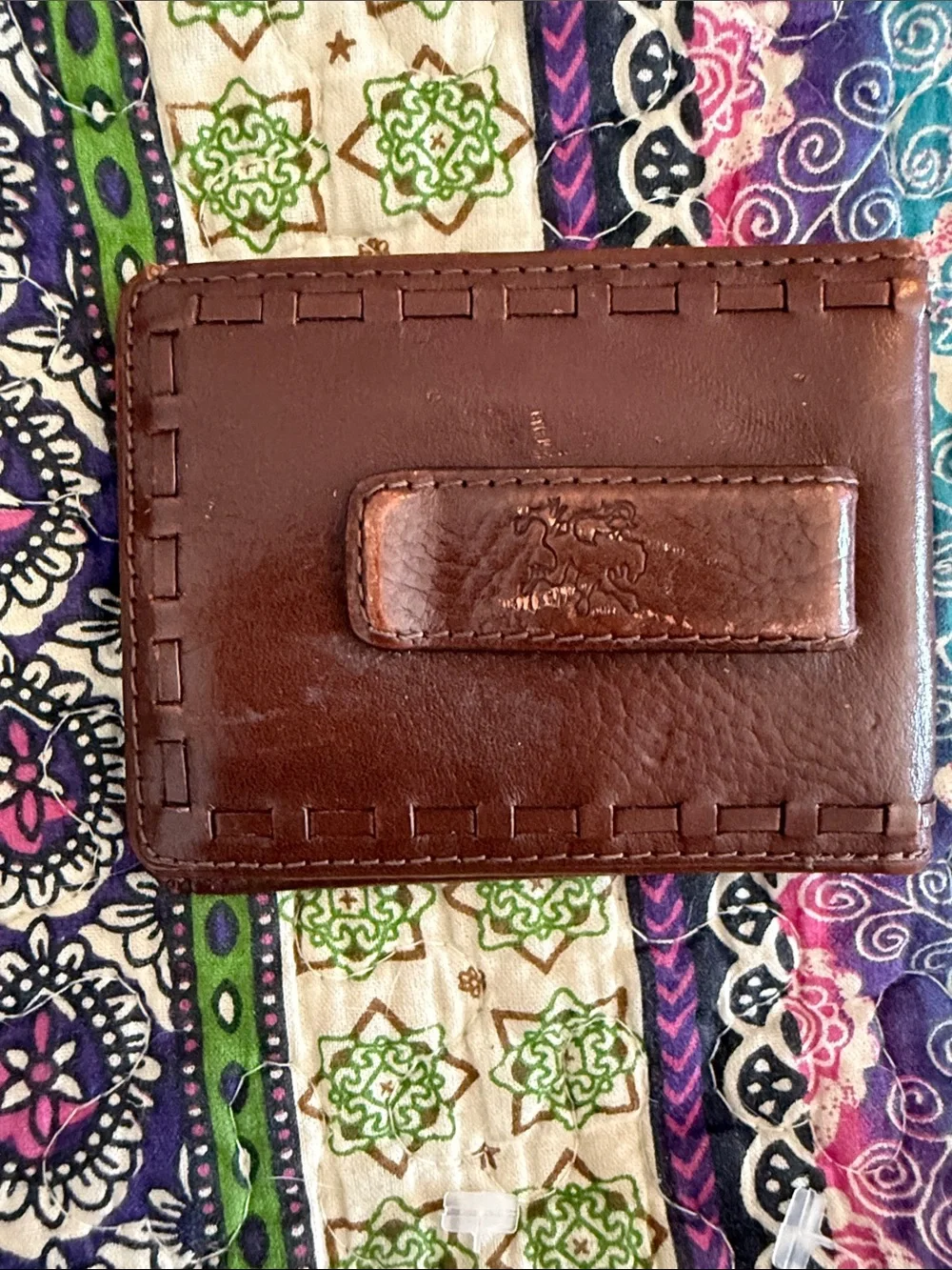 Men's Brown Leather Money Clip Wallet - Classic Style
